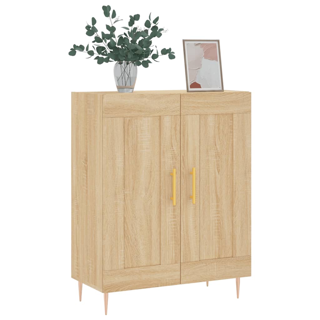 Credenza Rovere Sonoma 69,5x34x90 cm in Legno Multistrato - homemem39