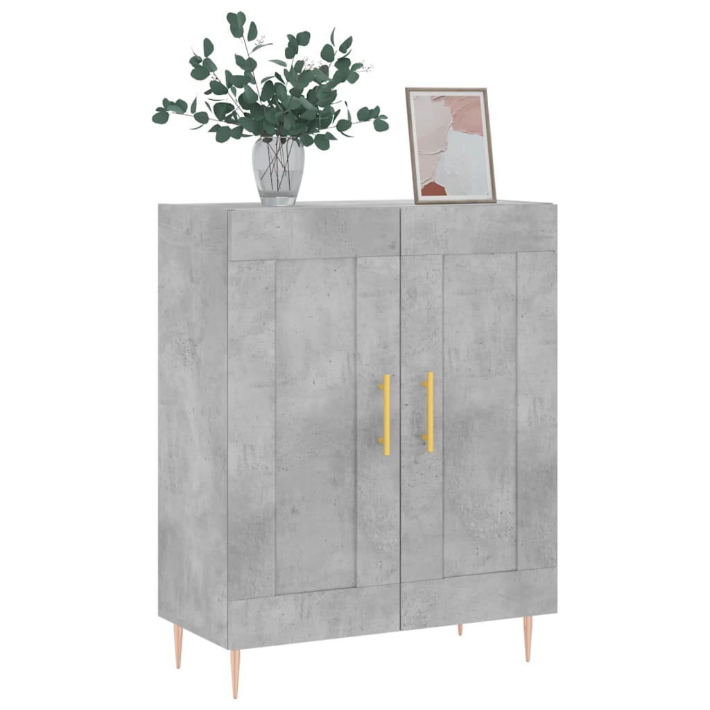 Credenza Grigio Cemento 69,5x34x90 cm in Legno Multistrato - homemem39