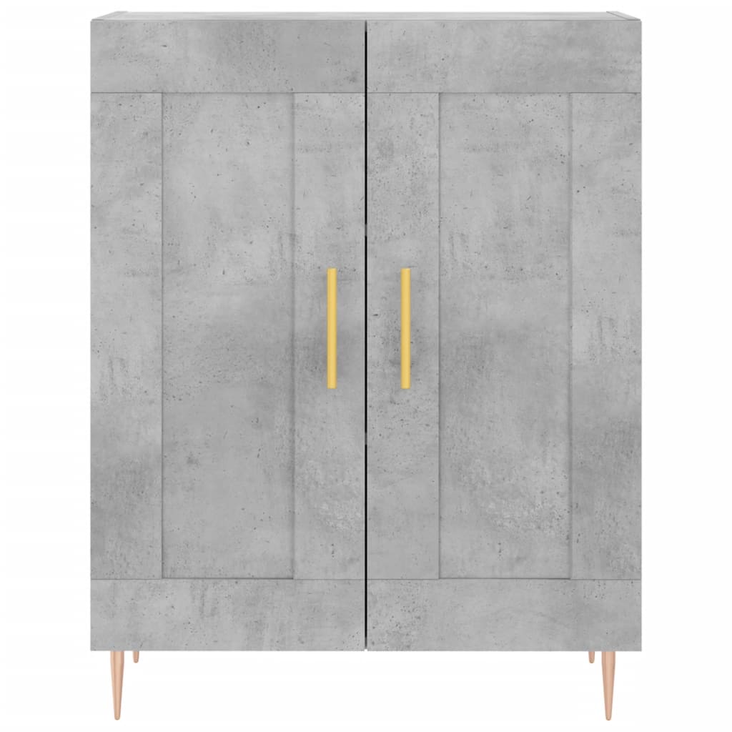 Credenza Grigio Cemento 69,5x34x90 cm in Legno Multistrato - homemem39