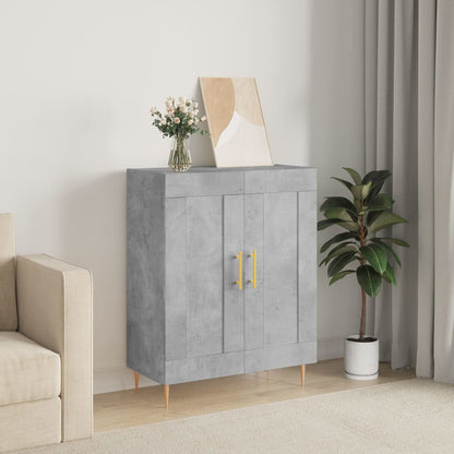 Credenza Grigio Cemento 69,5x34x90 cm in Legno Multistrato - homemem39