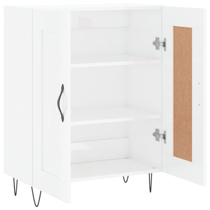 Credenza 69,5x34x90 cm in Legno Multistrato Bianco Lucido - homemem39