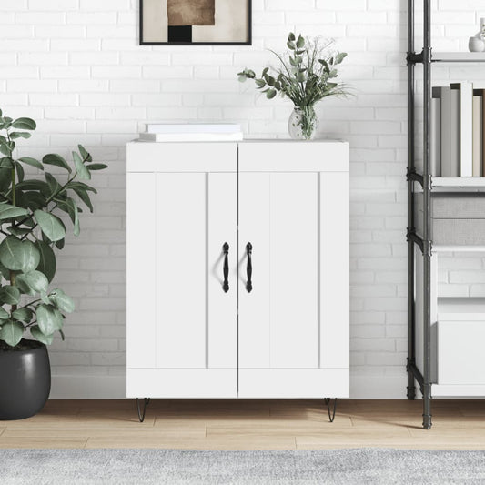 Credenza 69,5x34x90 cm in Legno Multistrato Bianco Lucido - homemem39