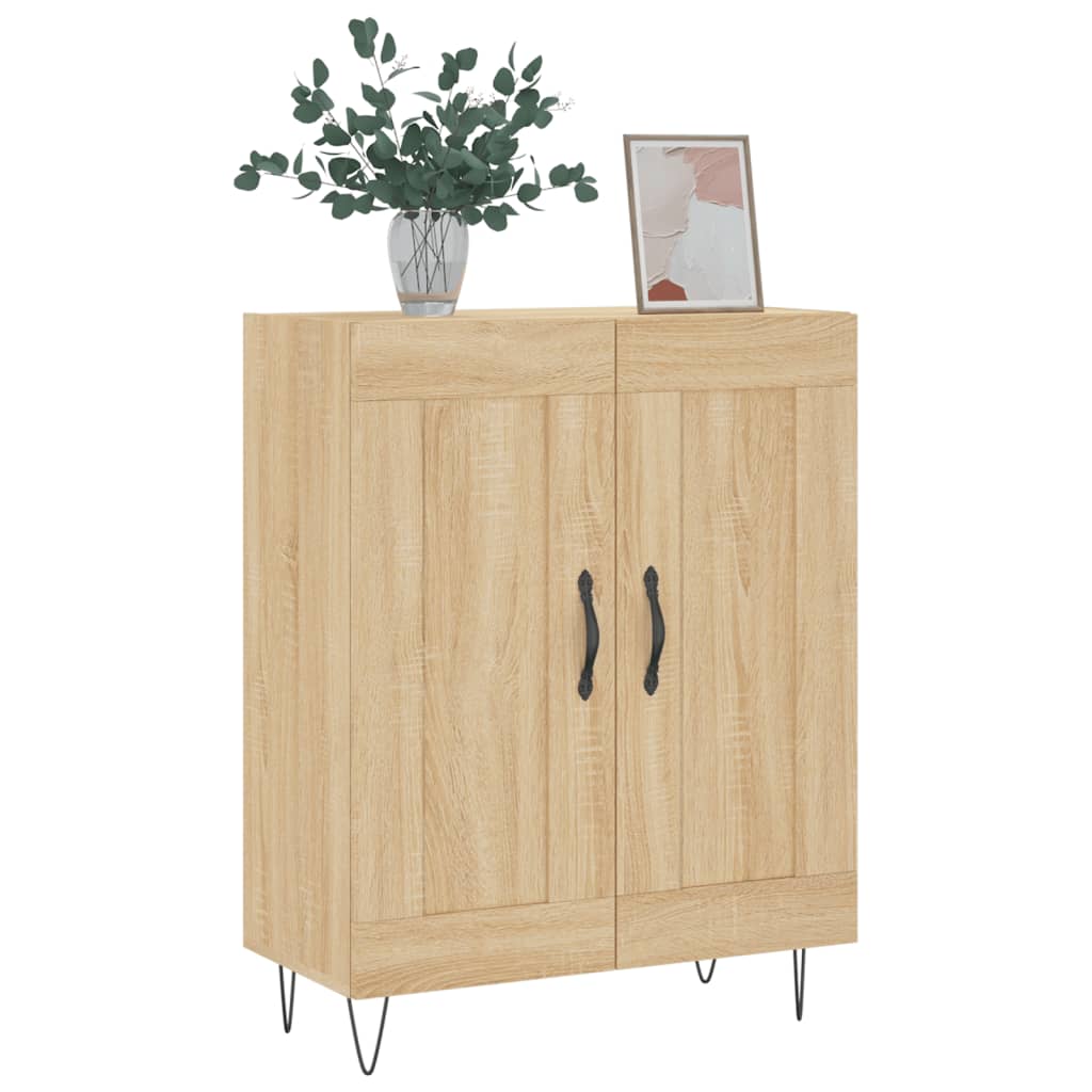 Credenza Rovere Sonoma 69,5x34x90 cm in Legno Multistrato - homemem39