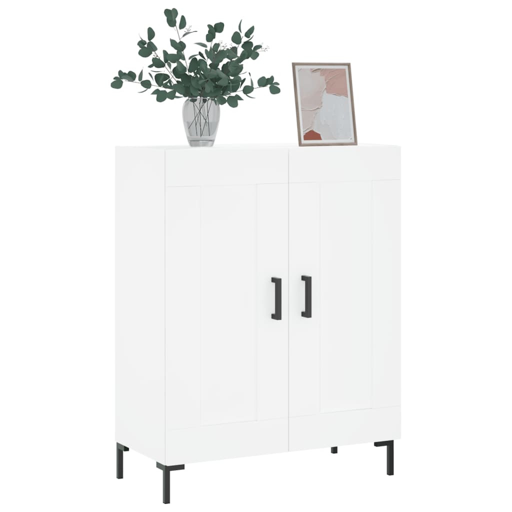 Credenza Bianca 69,5x34x90 cm in Legno Multistrato - homemem39