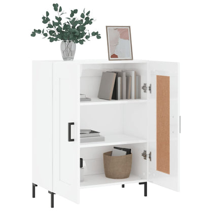 Credenza 69,5x34x90 cm in Legno Multistrato Bianco Lucido - homemem39