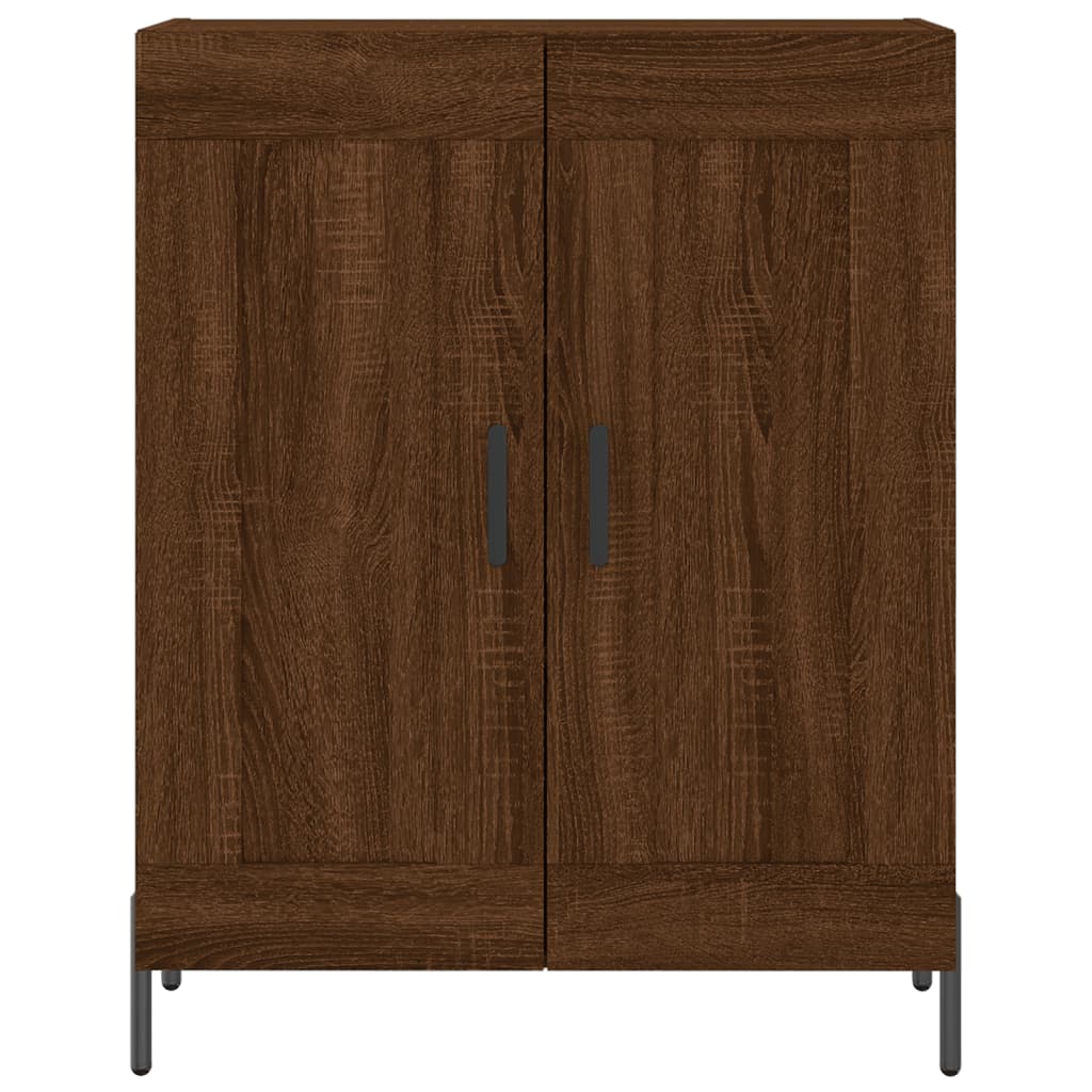 Credenza Rovere Marrone 69,5x34x90 cm in Legno Multistrato - homemem39