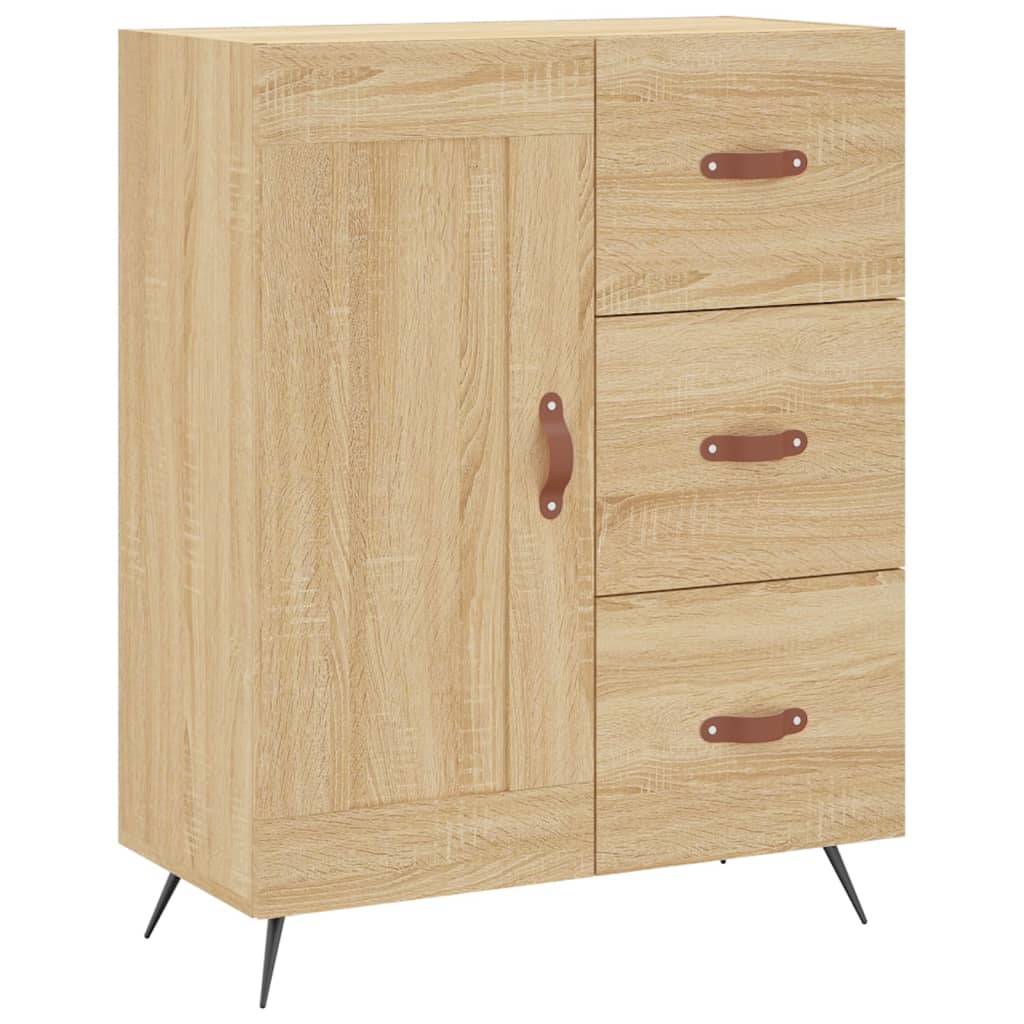 Credenza Rovere Sonoma 69,5x34x90 cm in Legno Multistrato - homemem39