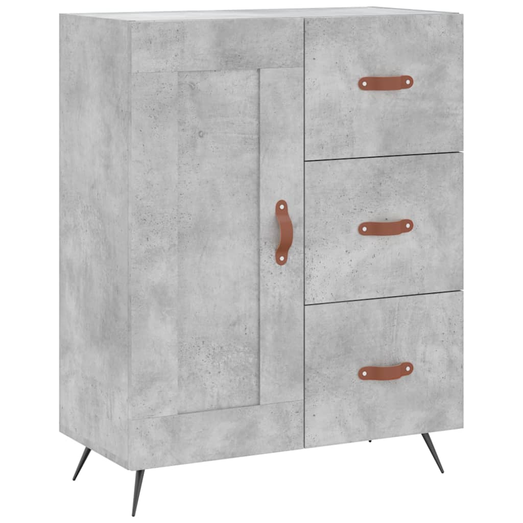 Credenza Grigio Cemento 69,5x34x90 cm in Legno Multistrato - homemem39