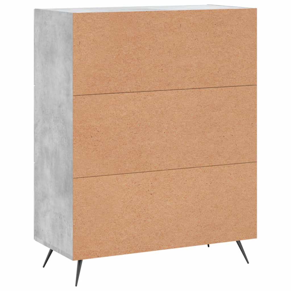 Credenza Grigio Cemento 69,5x34x90 cm in Legno Multistrato - homemem39