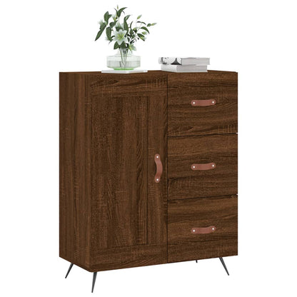 Credenza Rovere Marrone 69,5x34x90 cm in Legno Multistrato - homemem39