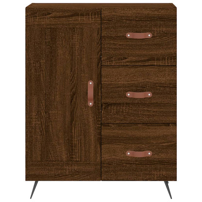 Credenza Rovere Marrone 69,5x34x90 cm in Legno Multistrato - homemem39