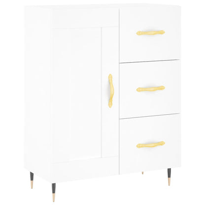 Credenza Bianca 69,5x34x90 cm in Legno Multistrato - homemem39