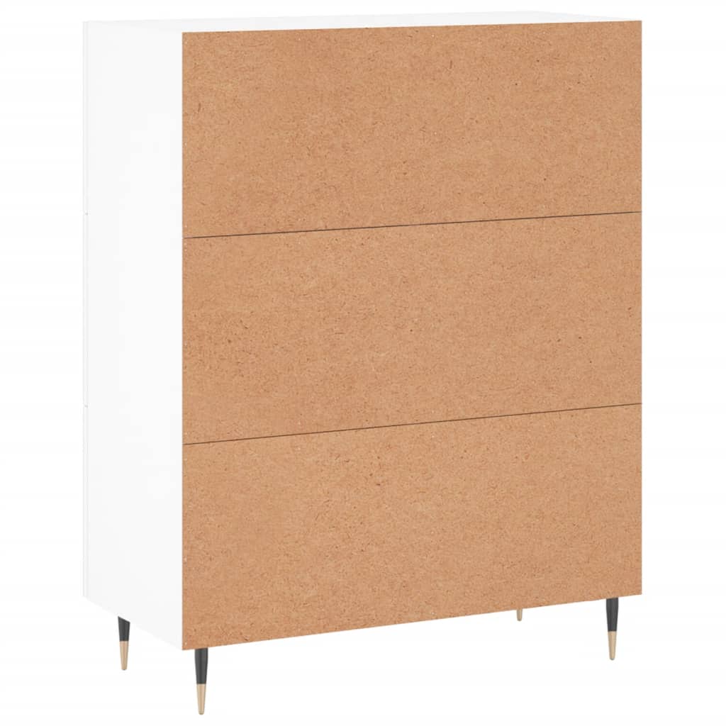 Credenza Bianca 69,5x34x90 cm in Legno Multistrato - homemem39