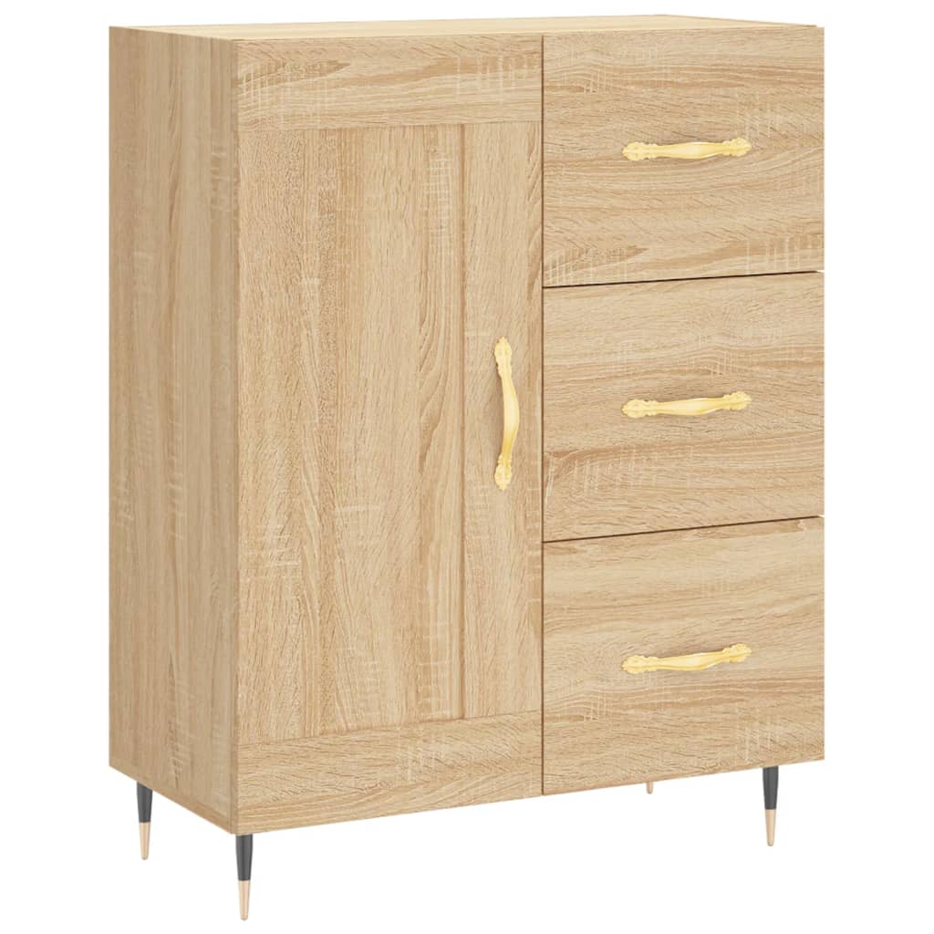 Credenza Rovere Sonoma 69,5x34x90 cm in Legno Multistrato - homemem39