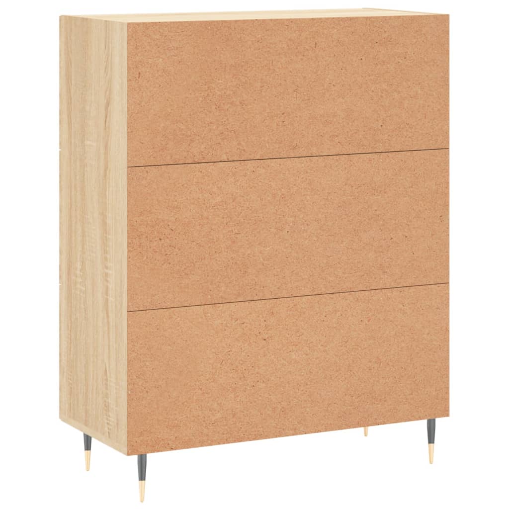 Credenza Rovere Sonoma 69,5x34x90 cm in Legno Multistrato - homemem39