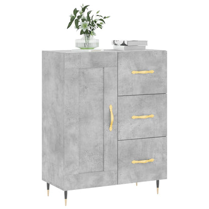 Credenza Grigio Cemento 69,5x34x90 cm in Legno Multistrato - homemem39