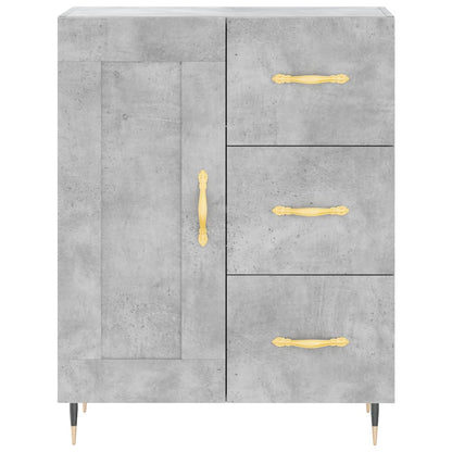 Credenza Grigio Cemento 69,5x34x90 cm in Legno Multistrato - homemem39