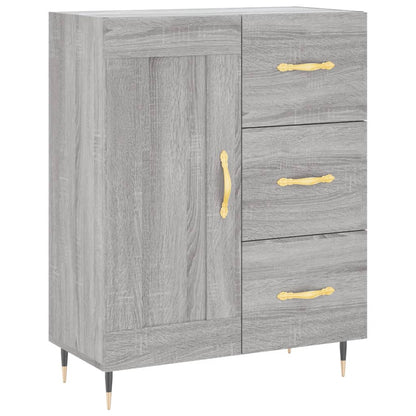 Credenza Grigio Sonoma 69,5x34x90 cm in Legno Multistrato - homemem39