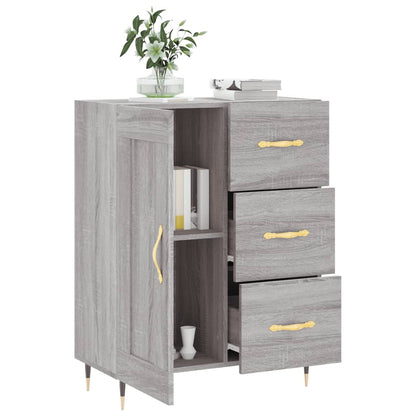 Credenza Grigio Sonoma 69,5x34x90 cm in Legno Multistrato - homemem39