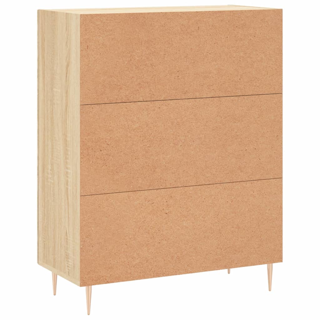 Credenza Rovere Sonoma 69,5x34x90 cm in Legno Multistrato - homemem39