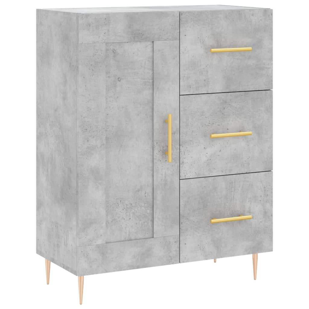 Credenza Grigio Cemento 69,5x34x90 cm in Legno Multistrato - homemem39