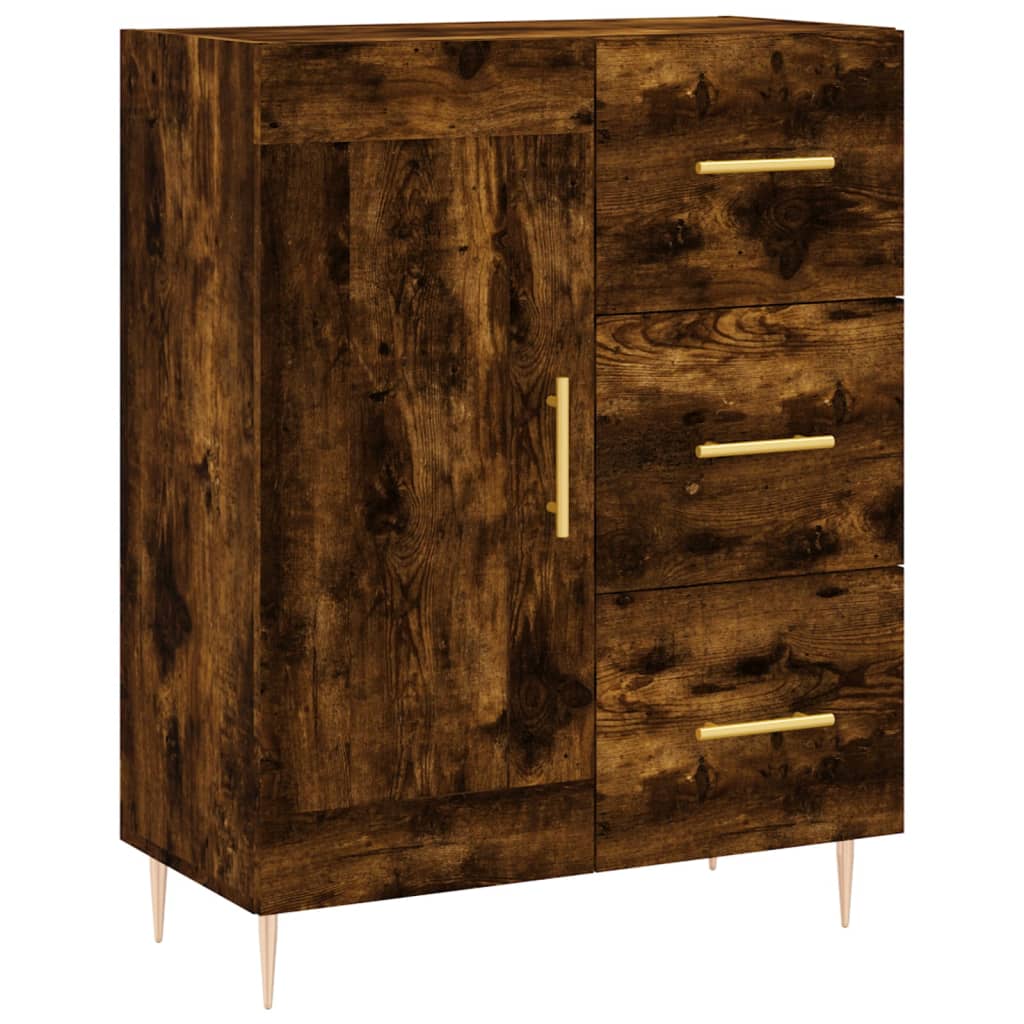 Credenza Rovere Fumo 69,5x34x90 cm in Legno Multistrato - homemem39