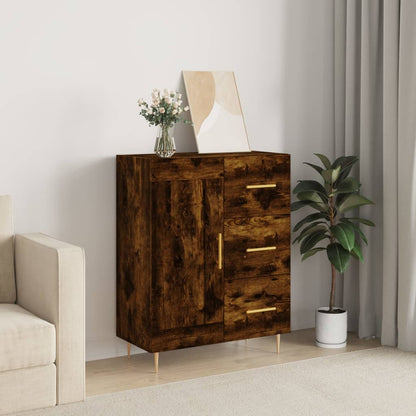 Credenza Rovere Fumo 69,5x34x90 cm in Legno Multistrato - homemem39