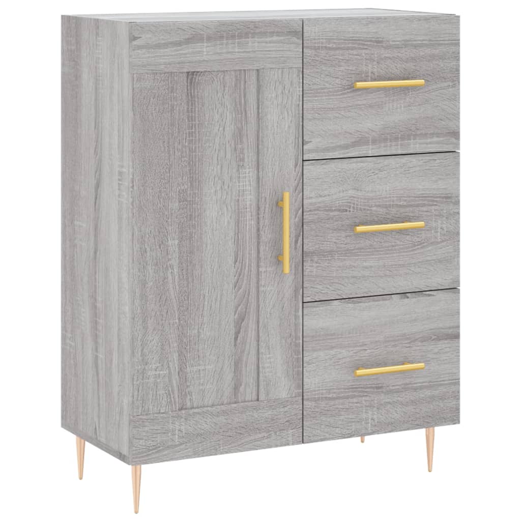 Credenza Grigio Sonoma 69,5x34x90 cm in Legno Multistrato - homemem39