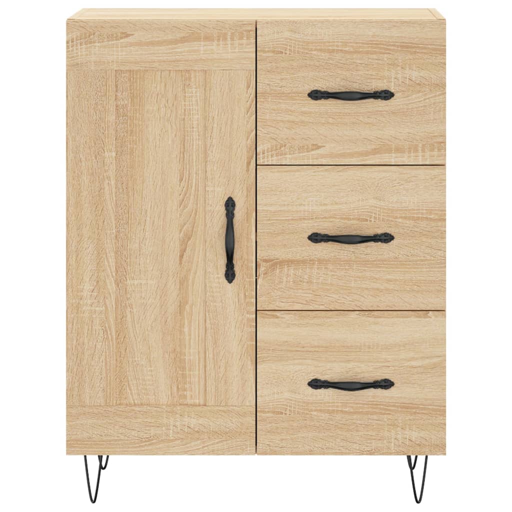 Credenza Rovere Sonoma 69,5x34x90 cm in Legno Multistrato - homemem39