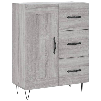 Credenza Grigio Sonoma 69,5x34x90 cm in Legno Multistrato - homemem39