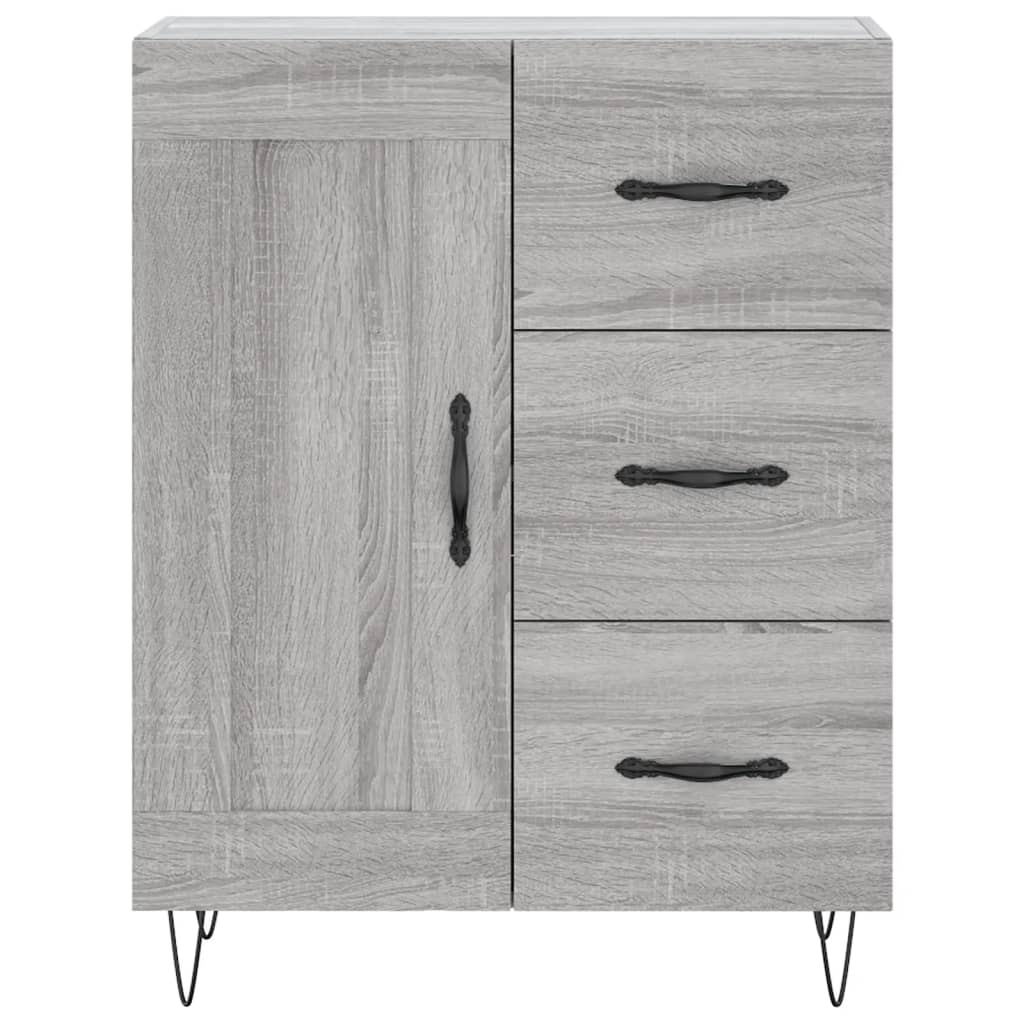 Credenza Grigio Sonoma 69,5x34x90 cm in Legno Multistrato - homemem39