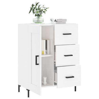 Credenza 69,5x34x90 cm in Legno Multistrato Bianco Lucido - homemem39