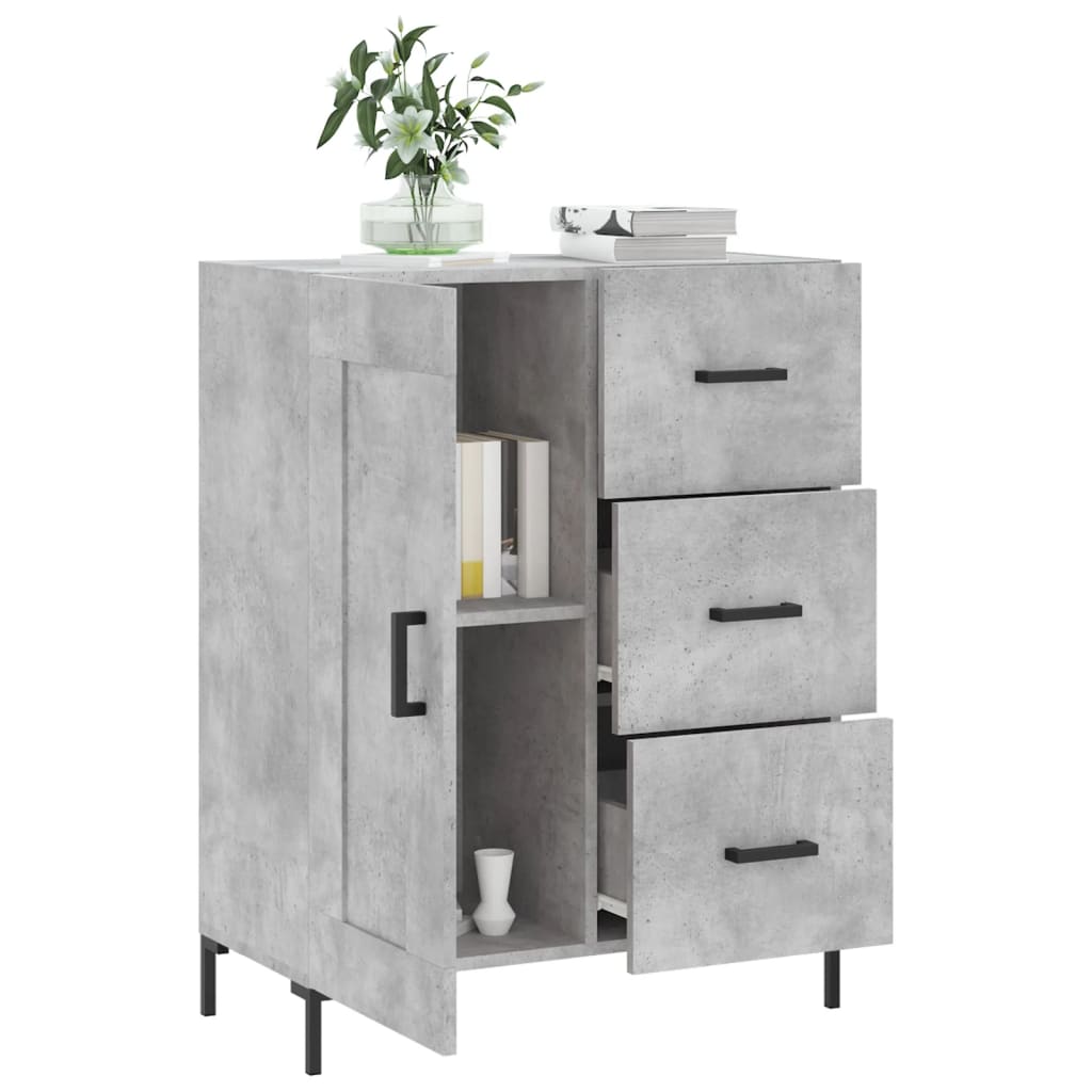 Credenza Grigio Cemento 69,5x34x90 cm in Legno Multistrato - homemem39