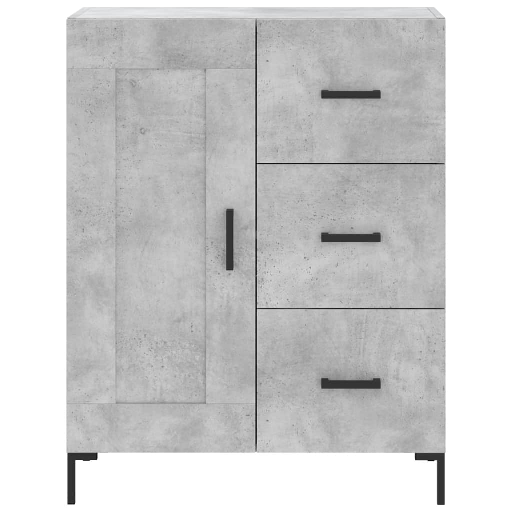 Credenza Grigio Cemento 69,5x34x90 cm in Legno Multistrato - homemem39