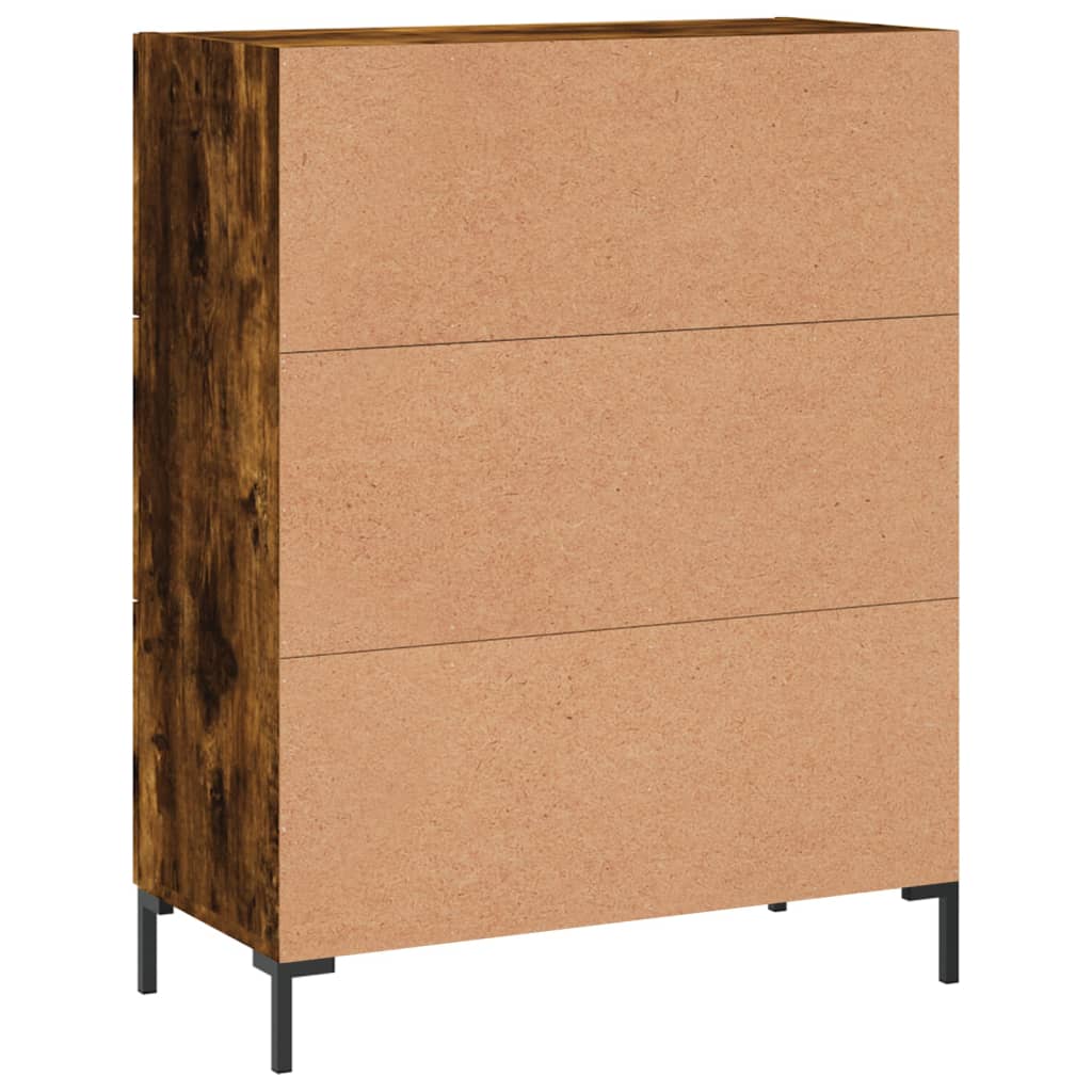 Credenza Rovere Fumo 69,5x34x90 cm in Legno Multistrato - homemem39