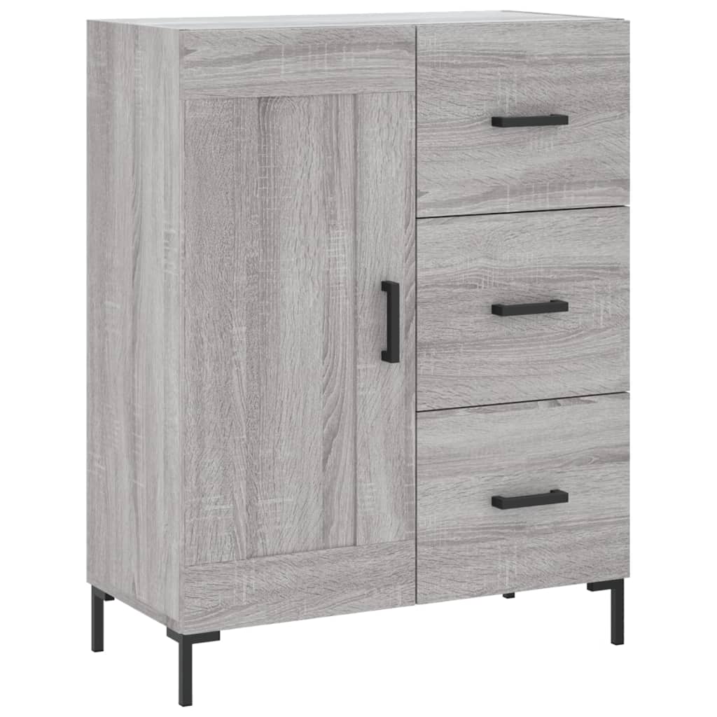 Credenza Grigio Sonoma 69,5x34x90 cm in Legno Multistrato - homemem39