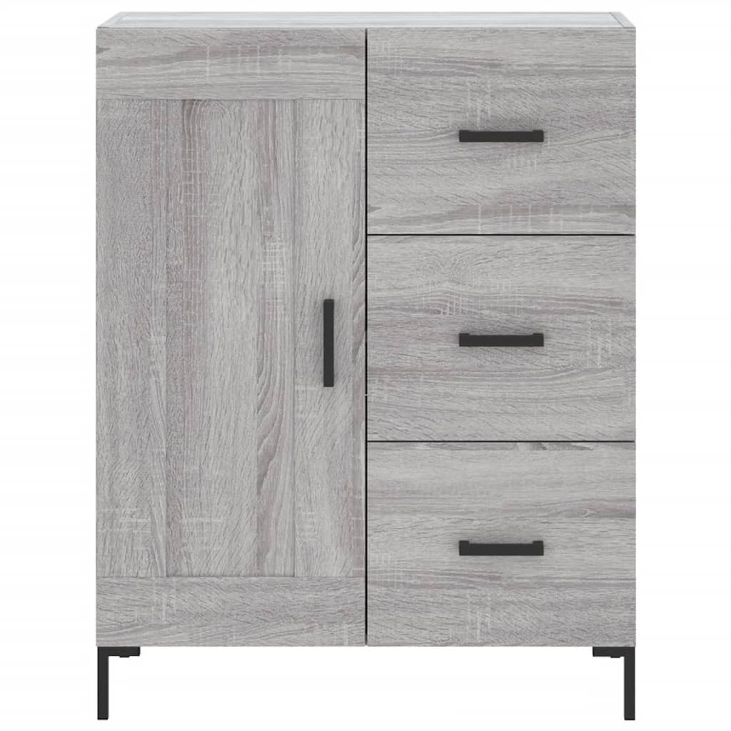 Credenza Grigio Sonoma 69,5x34x90 cm in Legno Multistrato - homemem39