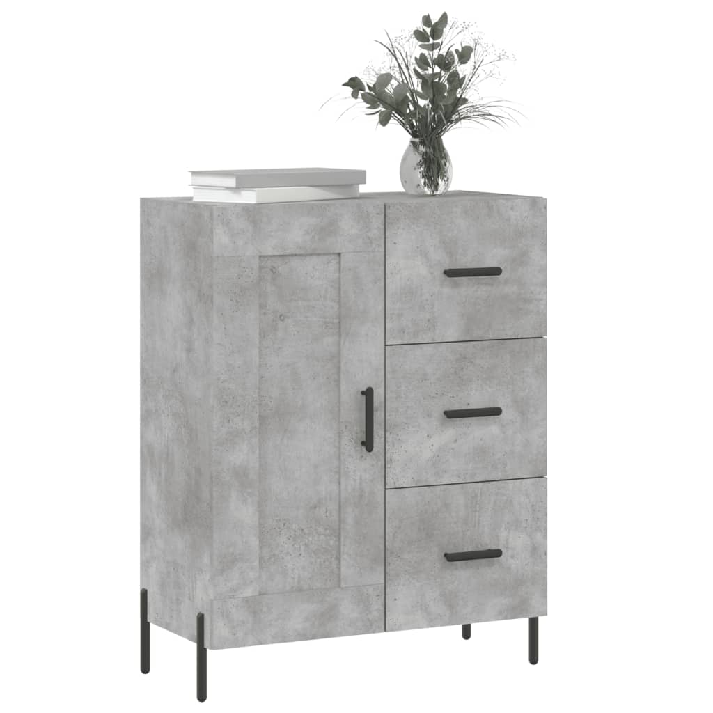 Credenza Grigio Cemento 69,5x34x90 cm in Legno Multistrato - homemem39