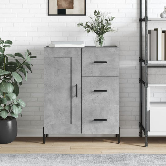 Credenza Grigio Cemento 69,5x34x90 cm in Legno Multistrato - homemem39