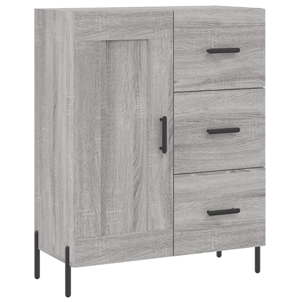 Credenza Grigio Sonoma 69,5x34x90 cm in Legno Multistrato - homemem39