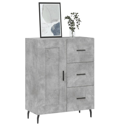 Credenza Grigio Cemento 69,5x34x90 cm in Legno Multistrato - homemem39