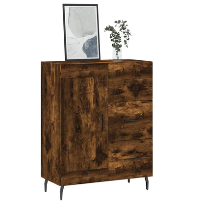 Credenza Rovere Fumo 69,5x34x90 cm in Legno Multistrato - homemem39