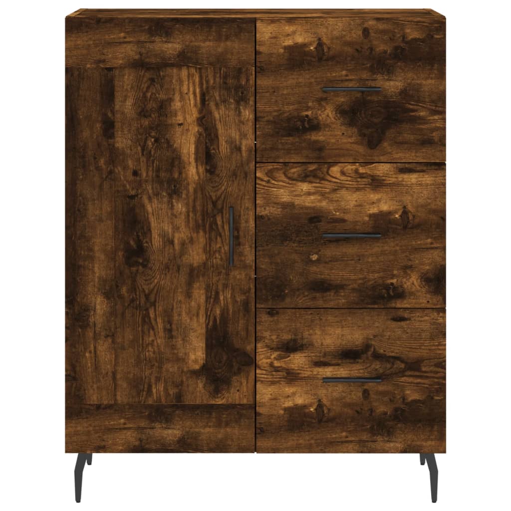 Credenza Rovere Fumo 69,5x34x90 cm in Legno Multistrato - homemem39