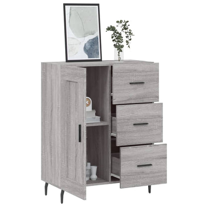 Credenza Grigio Sonoma 69,5x34x90 cm in Legno Multistrato - homemem39