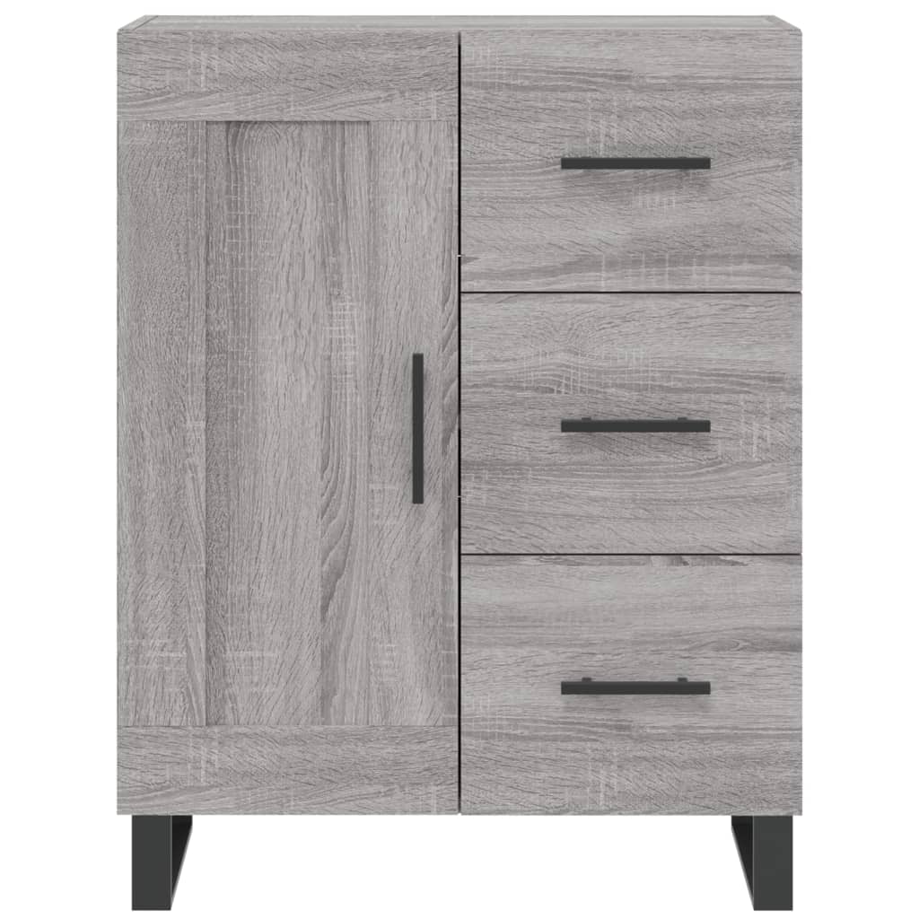 Credenza Grigio Sonoma 69,5x34x90 cm in Legno Multistrato - homemem39