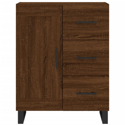 Credenza Rovere Marrone 69,5x34x90 cm in Legno Multistrato - homemem39