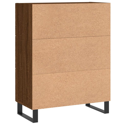 Credenza Rovere Marrone 69,5x34x90 cm in Legno Multistrato - homemem39