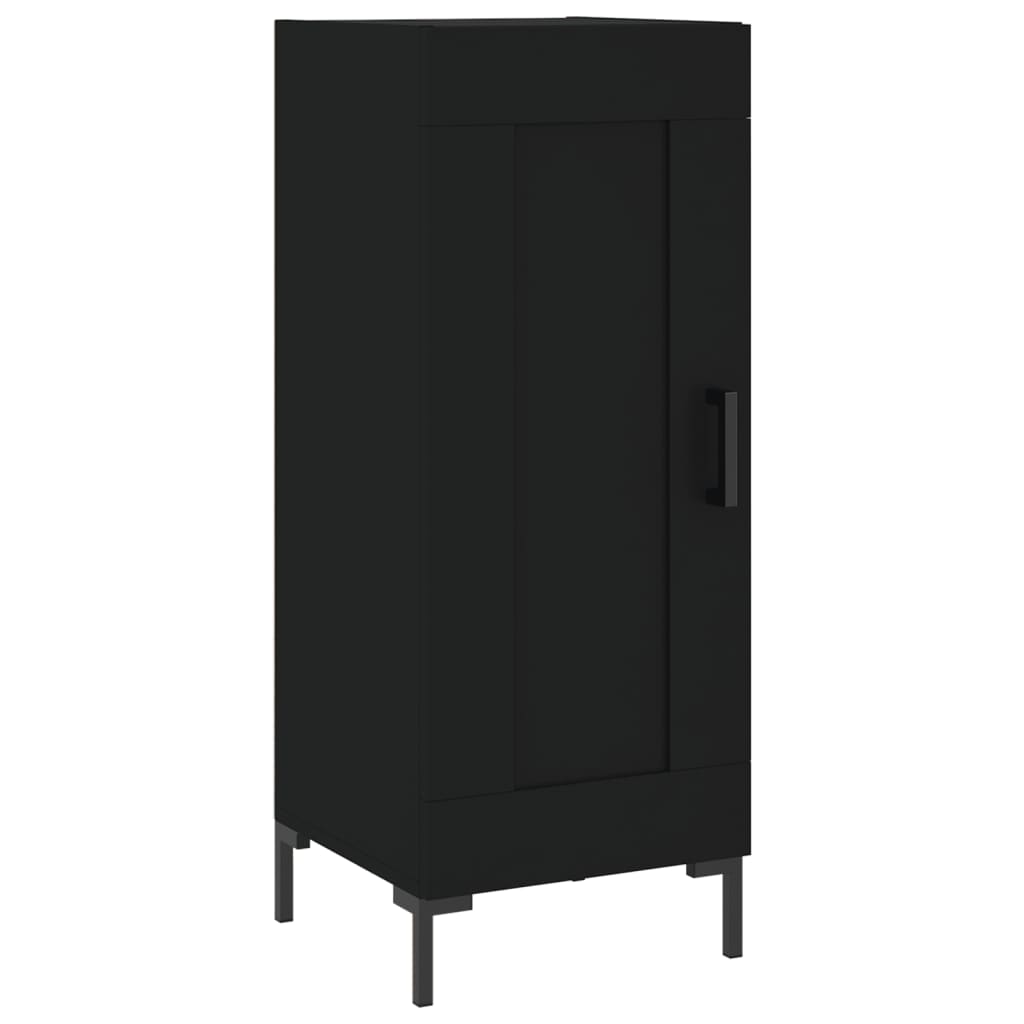 Credenza Nero 34,5x34x90 cm in Legno Multistrato - homemem39