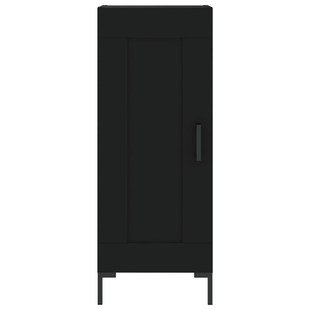 Credenza Nero 34,5x34x90 cm in Legno Multistrato - homemem39