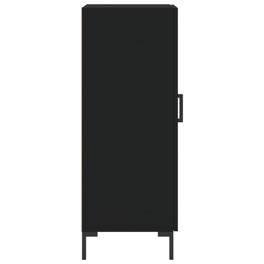 Credenza Nero 34,5x34x90 cm in Legno Multistrato - homemem39